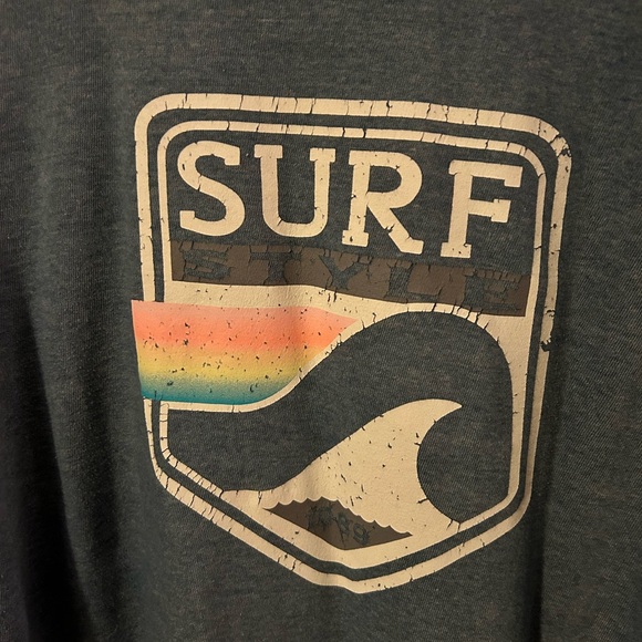 NWOT Surf Style Blue Comfy Sweatshirt with back tail - Picture 3 of 4